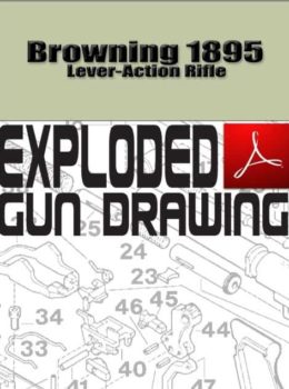 Browning 1895 Lever-Action Rifle Exploded Gun Drawing Download