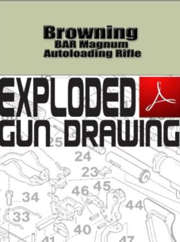 Browning BAR Magnum Autoloading Rifle Exploded Gun Drawing Download