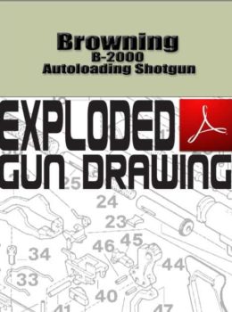 Browning B-2000 Autoloading Shotgun Exploded Gun Drawing Download