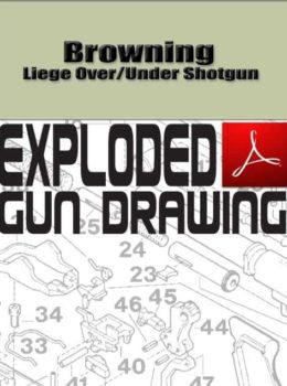 Browning Liege Over-Under Shotgun Exploded Gun Drawing Download