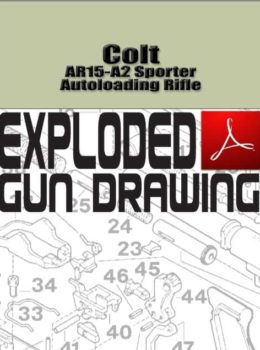 Colt AR15-A2 Sporter Autoloading Rifle Exploded Gun Drawing Download