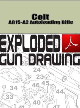 Colt AR15-A2 Autoloading Rifle Exploded Gun Drawing Download