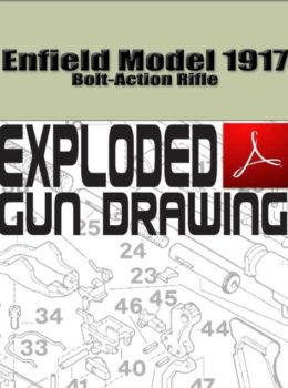 Enfield Model 1917 Bolt-Action Rifle Exploded Gun Drawing Download