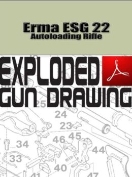 Erma ESG 22 Autoloading Rifle Exploded Gun Drawing Download