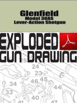 Glenfield Model 30AS Lever-Action Shotgun Exploded Gun Drawing Download
