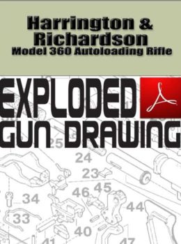 Harrington & Richardson Model 360 Autoloading Rifle Exploded Gun Drawing Download