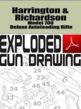 Harrington & Richardson Model 700 Deluxe Autoloading Rifle Exploded Gun Drawing Download