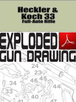 Heckler & Koch 33 Full-Auto Rifle Exploded Gun Drawing Download