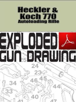 Heckler & Koch 770 Autoloading Rifle Exploded Gun Drawing Download