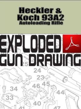 Heckler & Koch 93A2 Autoloading Rifle Exploded Gun Drawing Download