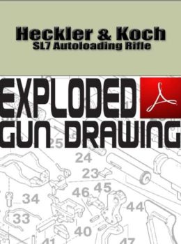 Heckler & Koch SL7 Autoloading Rifle Exploded Gun Drawing Download