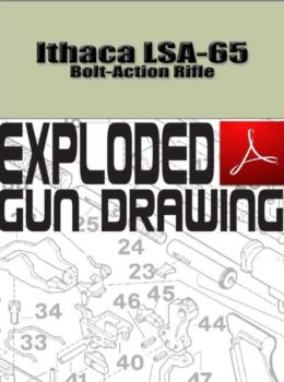 Ithaca LSA-65 Bolt-Action Rifle Exploded Gun Drawing Download