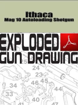 Ithaca Mag 10 Autoloading Shotgun Exploded Gun Drawing Download