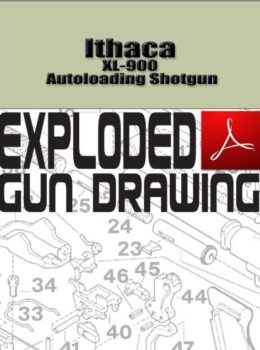 Ithaca XL-900 Autoloading Shotgun Exploded Gun Drawing Download
