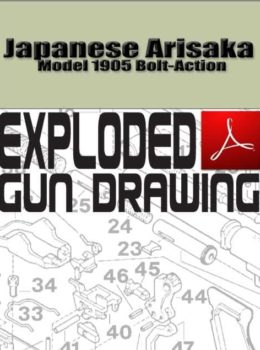 Japanese Arisaka Model 1905 Bolt-Action Carbine Exploded Gun Drawing Download