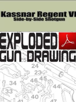 Kassnar Regent VI Side-by-Side Shotgun Exploded Gun Drawing Download