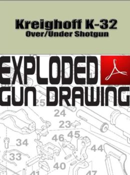Kreighoff K-32 Over-Under Shotgun Exploded Gun Drawing Download