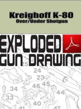 Kreighoff K-80 Over-Under Shotgun Exploded Gun Drawing Download
