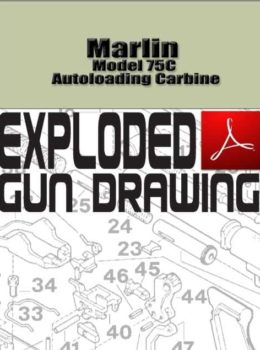 Marlin Model 75C Autoloading Carbine Exploded Gun Drawing Download
