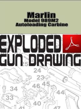 Marlin Model 989M2 Autoloading Carbine Exploded Gun Drawing Download