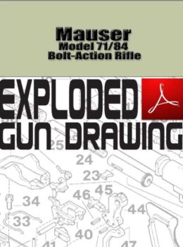 Mauser Model 71-84 Bolt-Action Rifle Exploded Gun Drawing Download