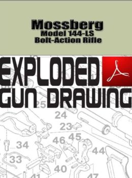Mossberg Model 144-LS Bolt-Action Rifle Exploded Gun Drawing Download