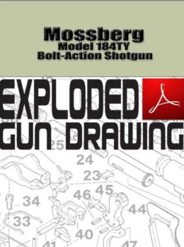 Mossberg Model 184TY Bolt-Action Shotgun Exploded Gun Drawing Download