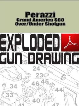 Perazzi Grand America SCO Over/Under Shotgun Exploded Gun Drawing Download