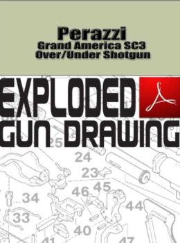 Perazzi Grand America SC3 Over-Under Shotgun Exploded Gun Drawing Download