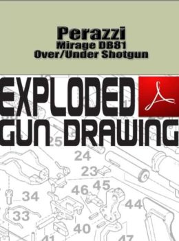 Perazzi Mirage DB81 Over/Under Shotgun Exploded Gun Drawing Download
