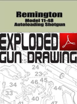 Remington Model 11-48 Autoloading Shotgun Exploded Gun Drawing Download