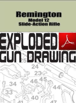 Remington Model 12 Slide-Action Rifle Exploded Gun Drawing Download