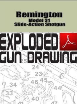 Remington Model 31 Slide-Action Shotgun Exploded Gun Drawing Download