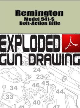 Remington Model 541-S Bolt-Action Rifle Exploded Gun Drawing Download