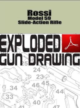 Rossi Model 59 Slide-Action Rifle Exploded Gun Drawing Download
