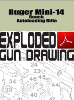 Ruger Mini-14 Ranch Autoloading Rifle Exploded Gun Drawing Download