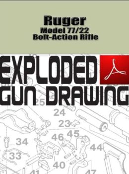 Ruger Model 77-22 Bolt-Action Rifle Exploded Gun Drawing Download