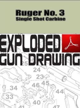 Ruger No. 3 Single Shot Carbine Exploded Gun Drawing Download