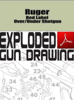 Ruger Red Label Over/Under Shotgun Exploded Gun Drawing Download