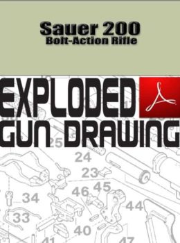 Sauer 200 Bolt-Action Rifle Exploded Gun Drawing Download
