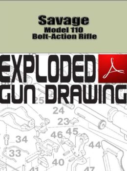 Savage Model 110 Bolt-Action Rifle Exploded Gun Drawing Download