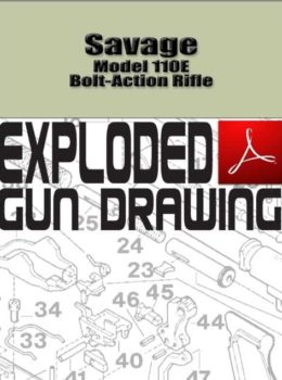 Savage Model 110E Bolt-Action Rifle Exploded Gun Drawing Download