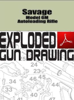 Savage Model 6M Autoloading Rifle Exploded Gun Drawing Download