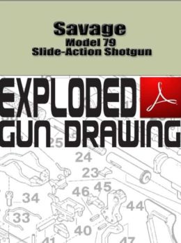 Savage Model 79 Slide-Action Shotgun Exploded Gun Drawing Download