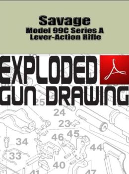 Savage Model 99C Series A Lever-Action Rifle  Exploded Gun Drawing Download