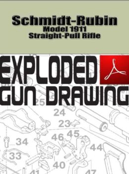 Schmidt-Rubin Model 1911 Straight-Pull Rifle Exploded Gun Drawing Download