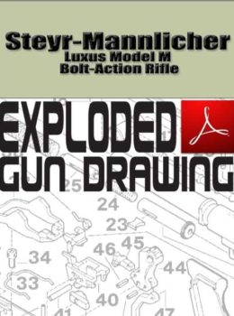 Steyr-Mannlicher Luxus Model M Bolt-Action Rifle Exploded Gun Drawing Download