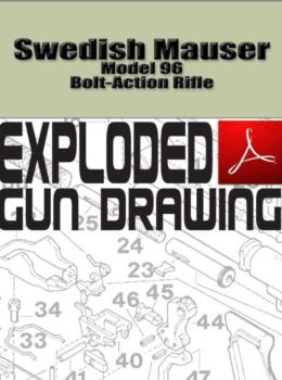Swedish Mauser Model 96 Bolt-Action Rifle Exploded Gun Drawing Download
