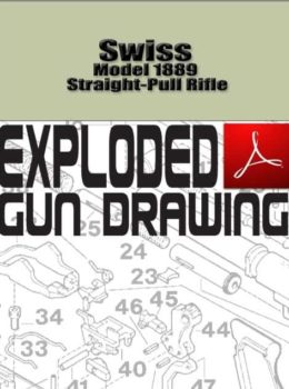 Swiss Model 1889 Straight-Pull Rifle Exploded Gun Drawing Download