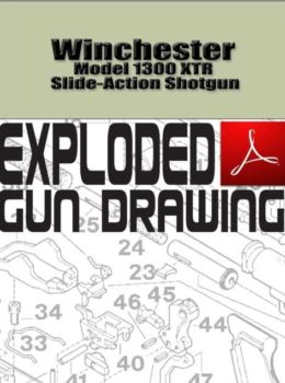 Winchester Model 1300 XTR Slide-Action Shotgun Exploded Gun Drawing Download